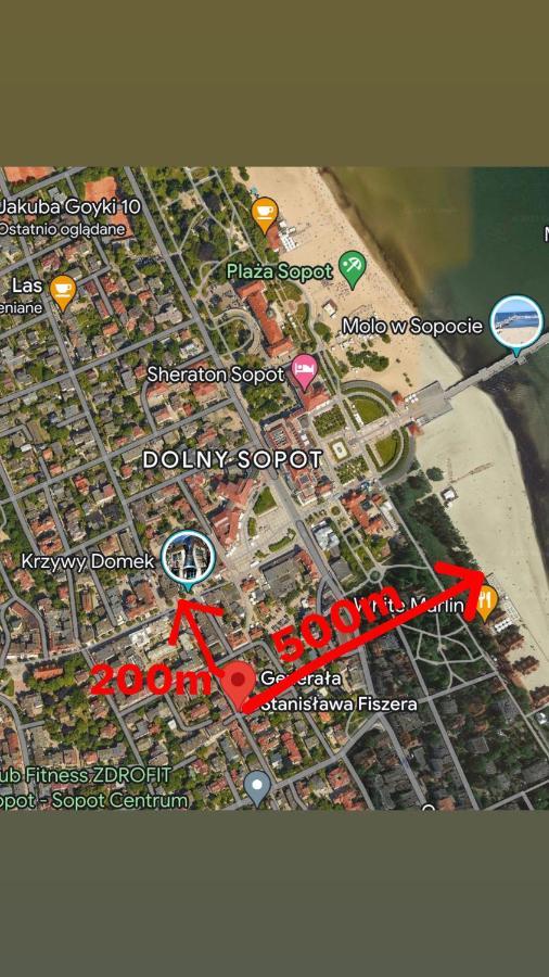 Agapella Apartamenty- Apartament Fiszera 500M From The Beach, Free Parking Sopot Exteriör bild